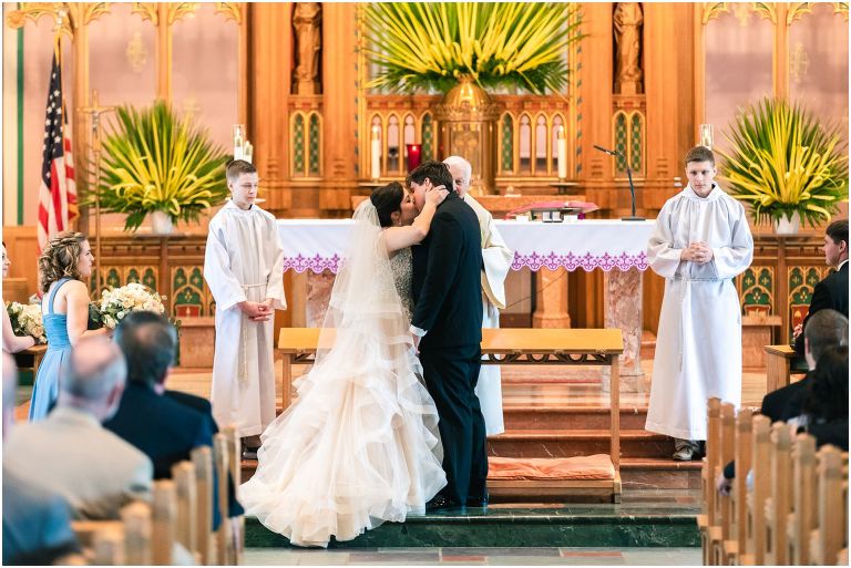 Jake and Kristen St. Therese Church and Hilton DoubleTree Wedding